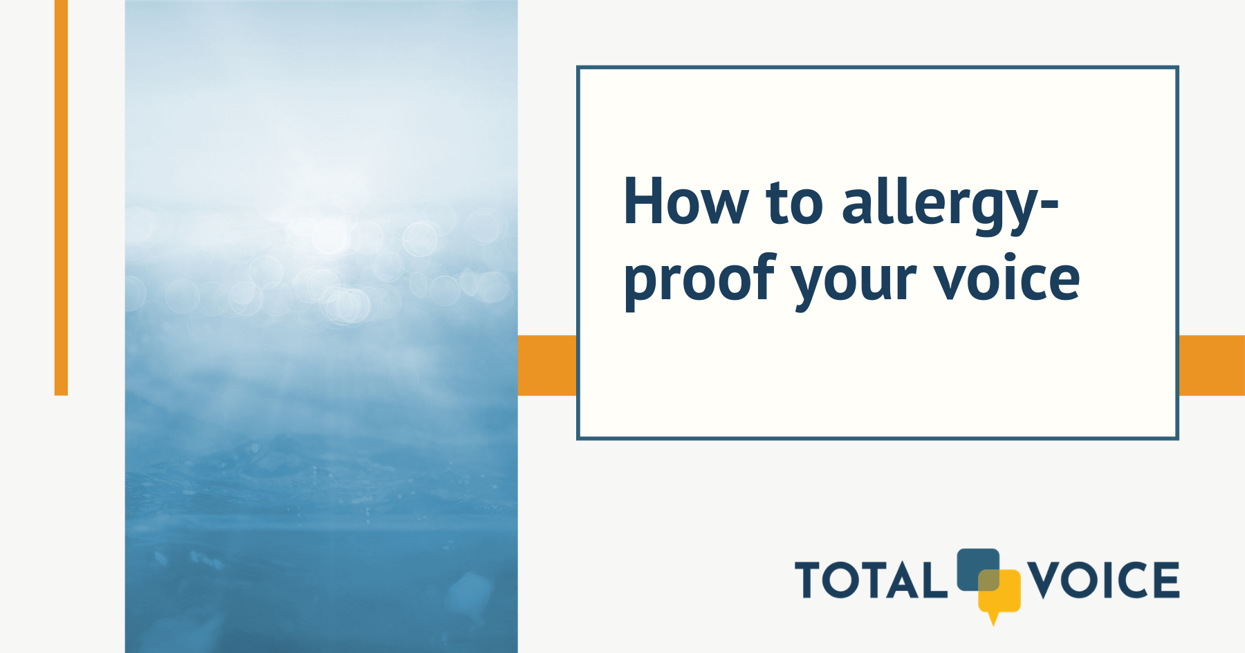 How to allergyproof your voice Kate DeVore